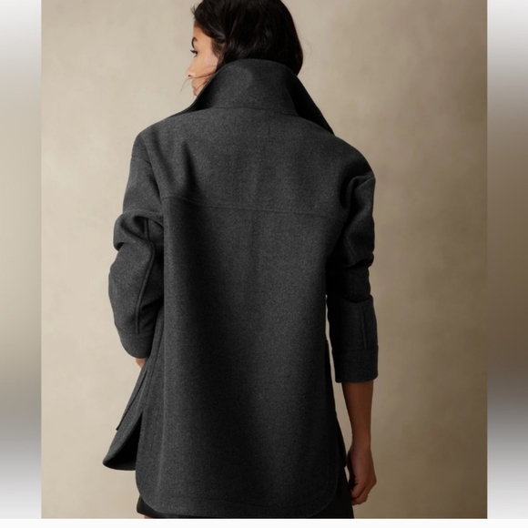 Banana Republic Women's Solid 4 PKT Shacket - Picture 2 of 10